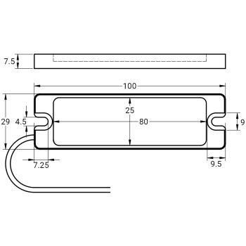 Preview: Maschinenleuchte MB-100-W-KST4
